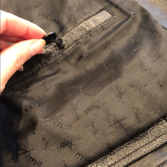 Wilsons Maxima Leather Jacket Coat Black Size Medium - Picture 13 of 17